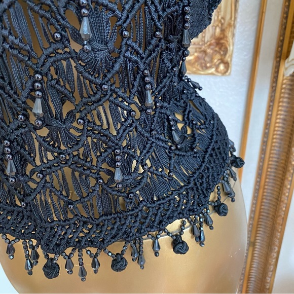 Andrea Jovine Beaded Knit Vest - Picture 4 of 7